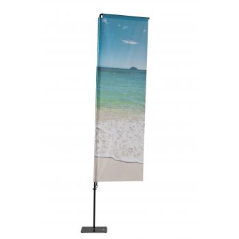 Beachflag Alu Square 240cm Total Height Luxurious Bag