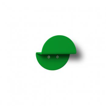 Nástenný okrúhly vešiak, zelený